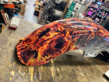 Custom Paint Wrap Flames $100 Bill Front Fender Harley Fatboy Softail FLSTF NEW!