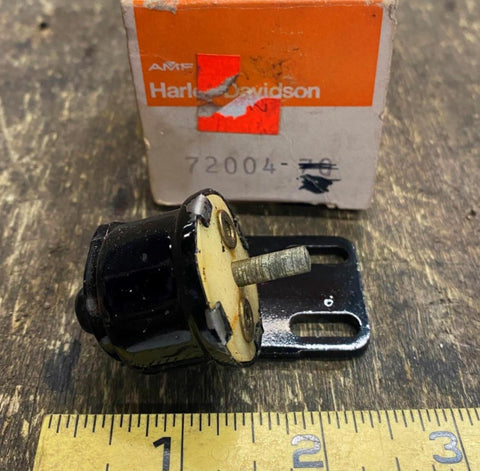 Vtg NOS Harley Rear Brake light Switch 72004-75 Black Ironhead sportster 1975-76