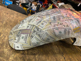 Custom Paint Wrap Flames $100 Bill Front Fender Harley Fatboy Softail FLSTF NEW!