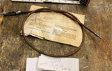 Brass SS Braided Throttle Cable Harley Ironhead shovelhead Evo 40" Chopper Custo