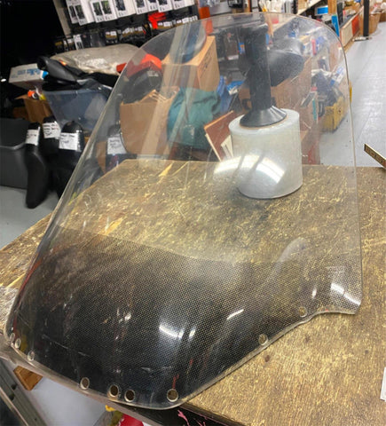 OEM Tall Windshield Yamaha Venture Royal 22" 1983-1993 Clear Used