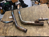 Stock head Pipes Exhaust Harley Dyna 2006^ OEM Factory Street Bob FXD FXDL Glide