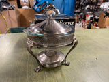Lot Of 2 LEONARD SILVER MFG BRAND SILVER PLATED DUO SERVER