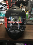 Sena Stryker W/ Mesh Intercom Matte Black Helmet MEDIUM  FF Full Face Bluetooth