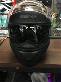 Sena Stryker W/ Mesh Intercom Matte Black Helmet LARGE FF Full Face Bluetooth