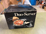 Lot Of 2 LEONARD SILVER MFG BRAND SILVER PLATED DUO SERVER
