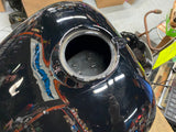 Vivid Black Gas Tank 2009^ Harley Touring FLH Street Road Ultra Glide OEM Nice!