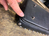 Tall Sissybar Pad Pillow Studs Harley Chopper Spotster Dyna FXR Backrest 10"
