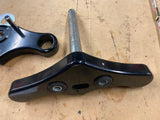 Black Triple Trees Billet Harley Softail Custom Chopper 41mm Blind Wide Glide