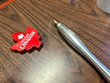 Molson Canadian Lager Beer Tap Handle Metal Maple Leaf Advertising 11.5"