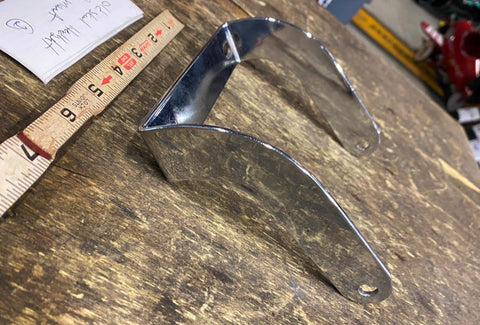 Vtg Side Mount Headlight Harley Ironhead Shovelhead Chopper chrome NOS Motorcycl