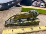 1919 EDWARD BERG Pharmacy Advertising Lion Paperweight Pgh Pa Vtg Sign Pittstbur