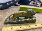 1919 EDWARD BERG Pharmacy Advertising Lion Paperweight Pgh Pa Vtg Sign Pittstbur