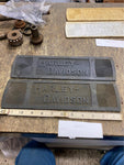 Vtg Floorboard Rubbers JD VL VLD Knucklehead Harley usa Square boards Logo