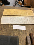 Vtg Floorboard Rubbers JD VL VLD Knucklehead Harley usa Square boards Logo White