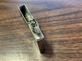 Vintage 1974 Polished Chrome Zippo Lighter Slim Dravo Shipbuilders Jack Embroide