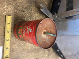 Hero Fire extinguisher Empty! cool tin Can Bostwick VTG Display Firefighter Coll