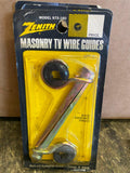 Zenith Vtg Antenna Wire Guide Install Mount 7.5” Ham Radio TV Mast Dish Masonary
