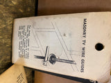 Zenith Vtg Antenna Wire Guide Install Mount 7.5” Ham Radio TV Mast Dish Masonary