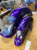 Custom Paint Airbrush Fenders Harley Wide Glide Shovelhead FXWG Bobtail Dream We