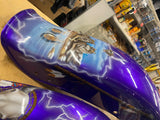 Custom Paint Airbrush Fenders Harley Wide Glide Shovelhead FXWG Bobtail Dream We
