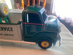 50's Marx Cities Service Gas Oil GMC Tow Truck Tin Steel Toy 18" Wrecker Minty!