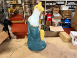 VTG 1980s Made in USA Poloron 28" Wise Man Blow Mold Christmas Decor Jeweled