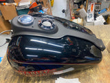 Harley Superglide Gas Fuel tank Black Fuel  Dyna FXD nice!