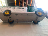 50's Marx Cities Service Gas Oil GMC Tow Truck Tin Steel Toy 18" Wrecker Minty!