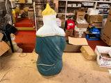 VTG 1980s Made in USA Poloron 28" Wise Man Blow Mold Christmas Decor Jeweled