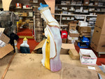 VTG 1980s Made in USA Poloron 37" Wise Man Blow Mold Christmas Decor Jeweled