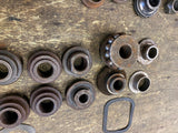 Vtg 1900's JD indian hendee VL Single Harley Axle Wheel Spacers hub Sleeves LOT