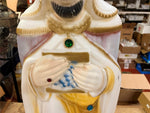 VTG 1980s Made in USA Poloron 37" Wise Man Blow Mold Christmas Decor Jeweled