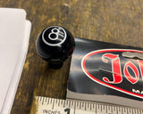 Black Joker Machine 8 Ball Choke Knob Billet Harley CV Carbs Cable USA Chopper!