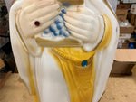 VTG 1980s Made in USA Poloron 37" Wise Man Blow Mold Christmas Decor Jeweled