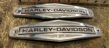 OEM Gas tank emblems Shovelhead FLH Electra Glide 61771-66 Vtg Harley Stock pr!