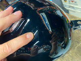 Vivid Black FLH Ultra Gas Fuel Tank Harley 2008^ Street Road Glide Emblems Nice!
