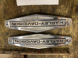 OEM Gas tank emblems Shovelhead FLH Electra Glide 61771-66 Vtg Harley Stock pr!