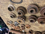 Vtg 1900's JD indian hendee VL Single Harley Axle Wheel Spacers hub Sleeves LOT