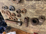 Vtg 1900's JD indian hendee VL Single Harley Axle Wheel Spacers hub Sleeves LOT