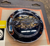 Harley Gold Flame Collection Gas Cap Medallion Cover Sportster Custom 4.5 Tank