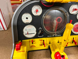 Vintage 1959 Ideal Toys Made In USA Jet Fighter Cockpit Console Missals Fire