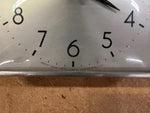 VTG Made in USA Simplex Thick Glass 12X12 Metal Square Wall Clock 3 prong Plug