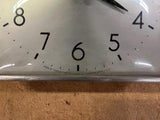 VTG Made in USA Simplex Thick Glass 12X12 Metal Square Wall Clock 3 prong Plug