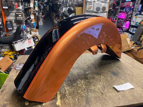 105th anniversary Gold Black Front Fender Street Road Glide Harley touring FLH