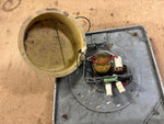 VTG Made in USA Simplex Thick Glass 12X12 Metal Square Wall Clock 3 prong Plug
