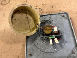VTG Made in USA Simplex Thick Glass 12X12 Metal Square Wall Clock 3 prong Plug