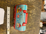 vintage Fisher-Price Red Barn Farm mini lunch box 549 1962 Toy Play set