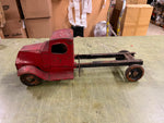 VTG Antique 1930s Pressed Steel Turner Toys Dump Truck Toy Original Paint Long