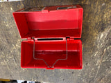 vintage Fisher-Price Red Barn Farm mini lunch box 549 1962 Toy Play set